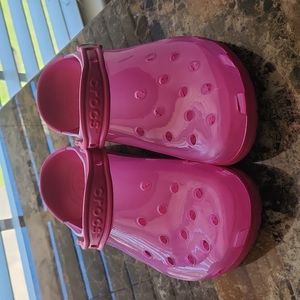 Pink Crocs